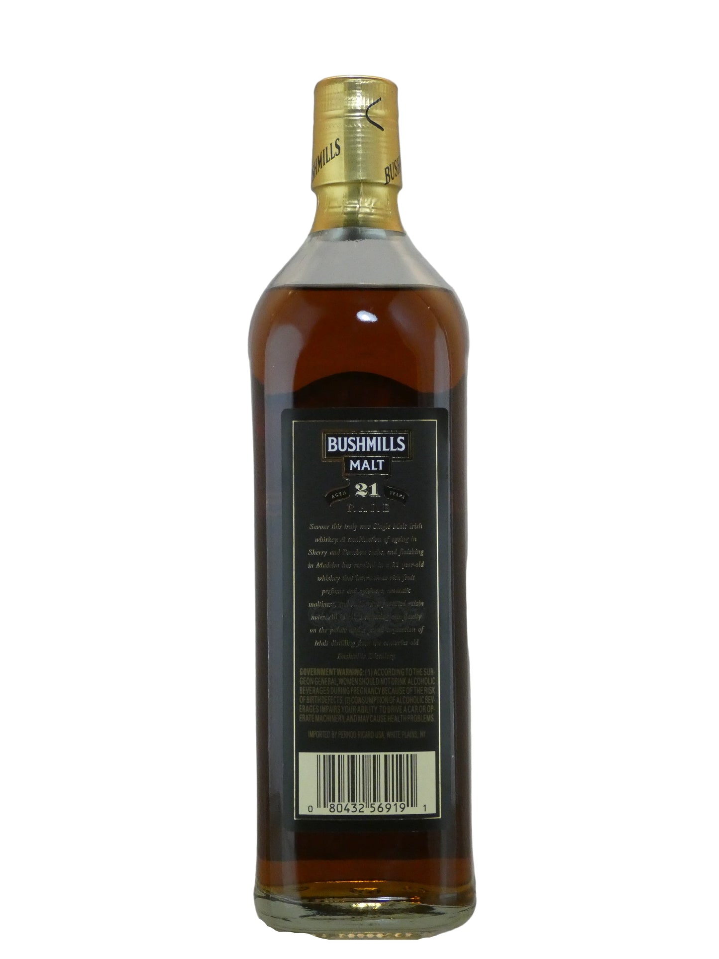 Bushmills 21 Year "Rare" Old Single Malt Irish Whiskey 2002 (750ml) (Pernod Richard)
