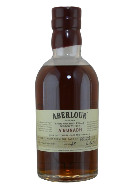 Aberlour a'Bunadh Cask Strength Single Malt Scotch Whisky Batch #45 (750ml) (pernod Ricard)