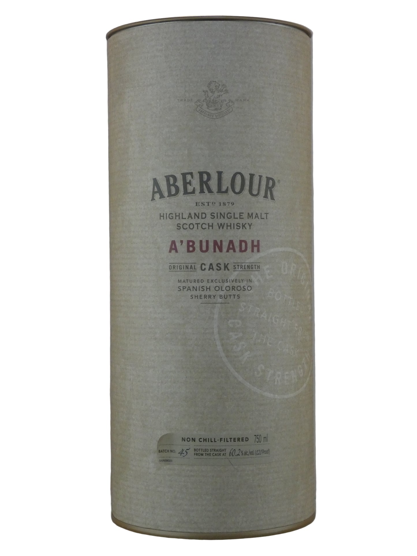 Aberlour a'Bunadh Cask Strength Single Malt Scotch Whisky Batch #45 (750ml) (pernod Ricard)