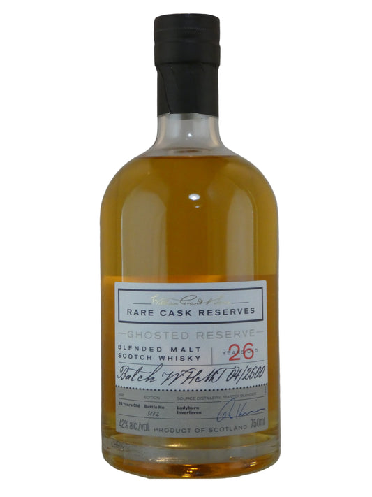 William Grant & Sons Rare Cask Reserves 'Ghosted Reserve' 26 Year Old Blended Malt Scotch Whisky (750ml)