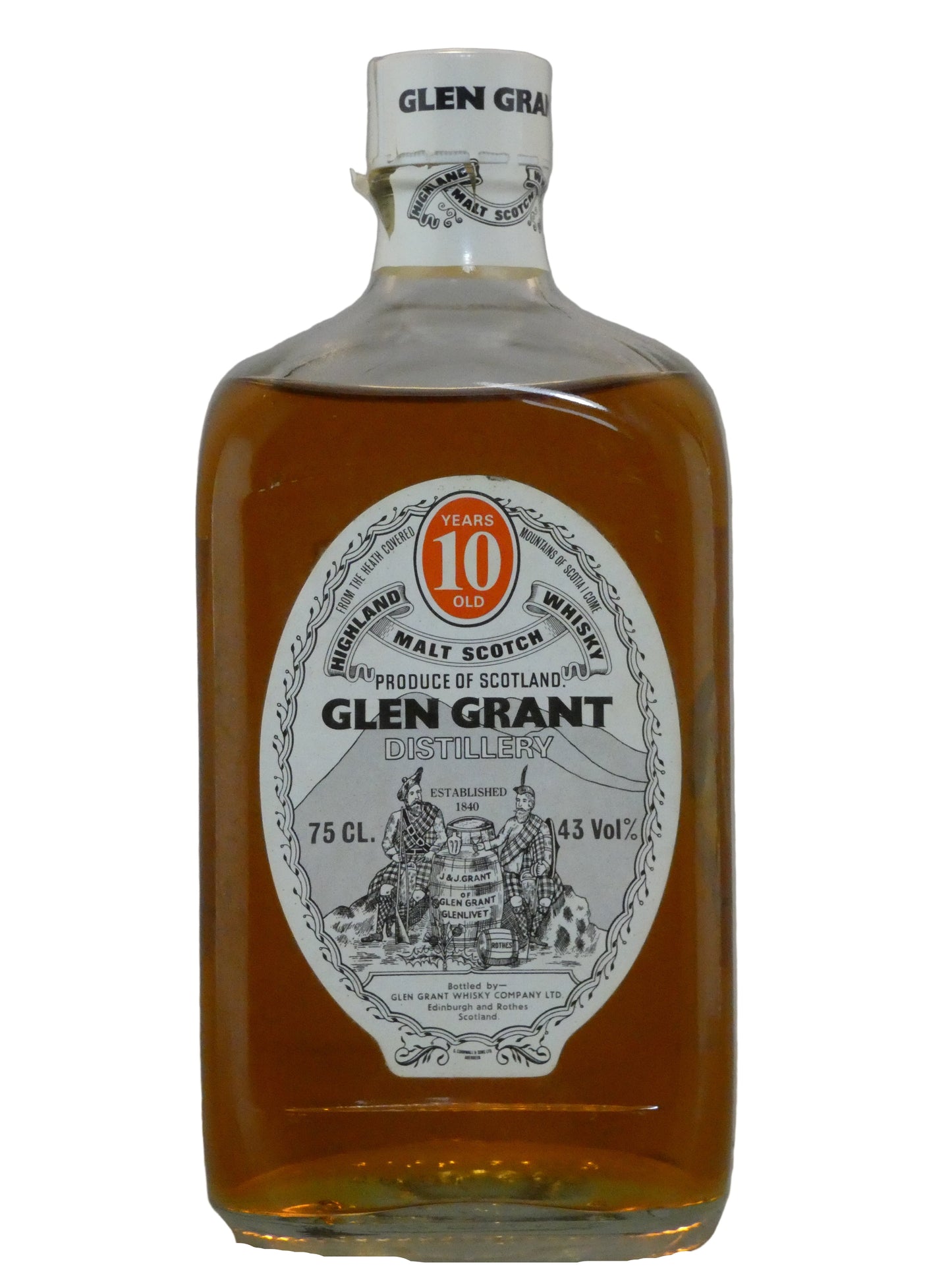 Glen Grant 10 Year Old Single Malt Scotch Whisky 1970's bottling (750ml)