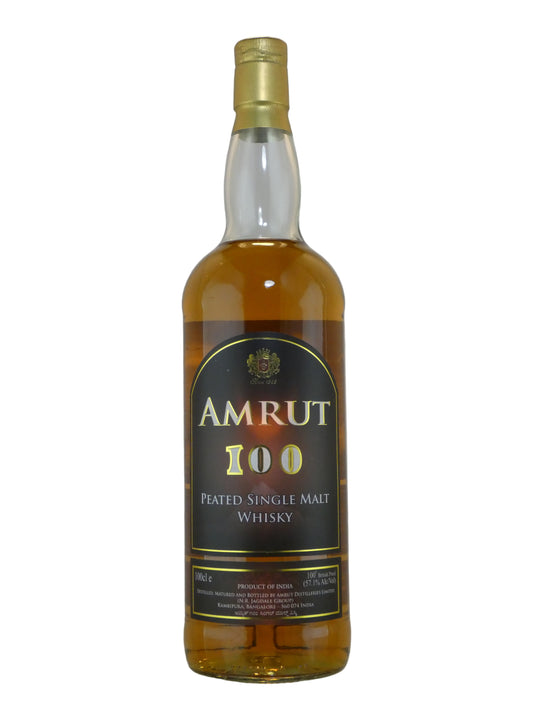 Amrut 100 Peated Single Malt Whisky (750ml)