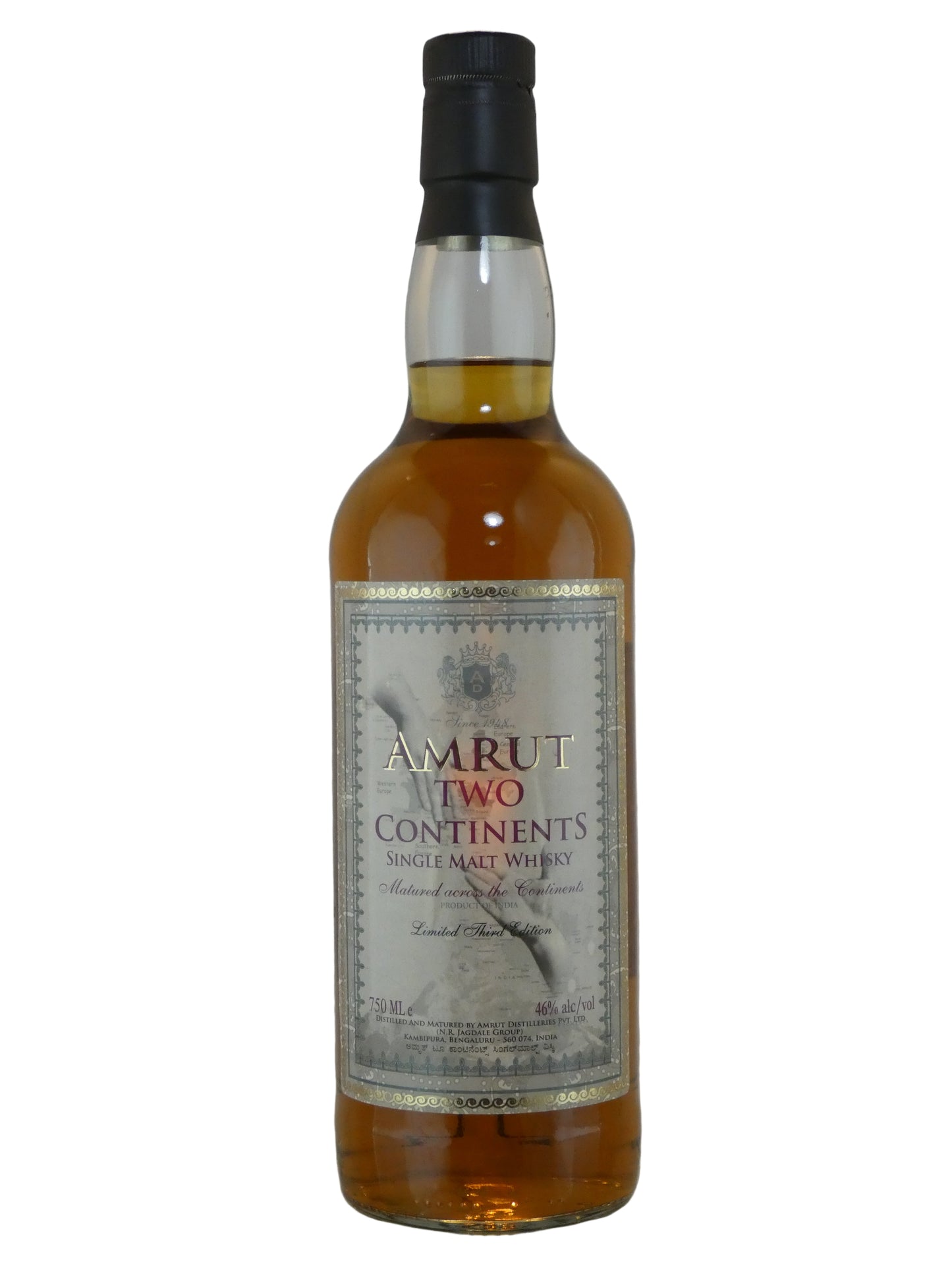 Amrut Two Continents Single Malt Whisky (750ml)