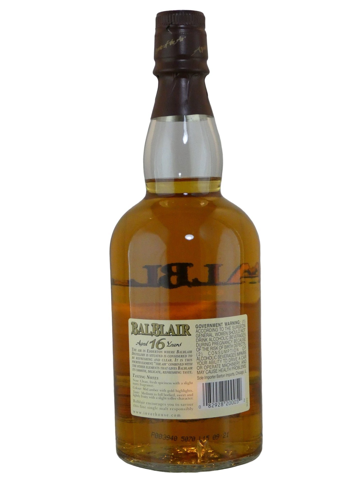 Balblair 16 Year Old Single Malt Scotch Whisky (750ml) (Barton)