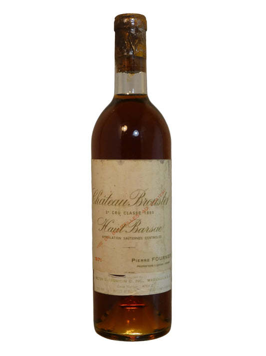 Broustet (Fill in the Neck, Good Cork Corroded Cap)- 1971 (750ml)