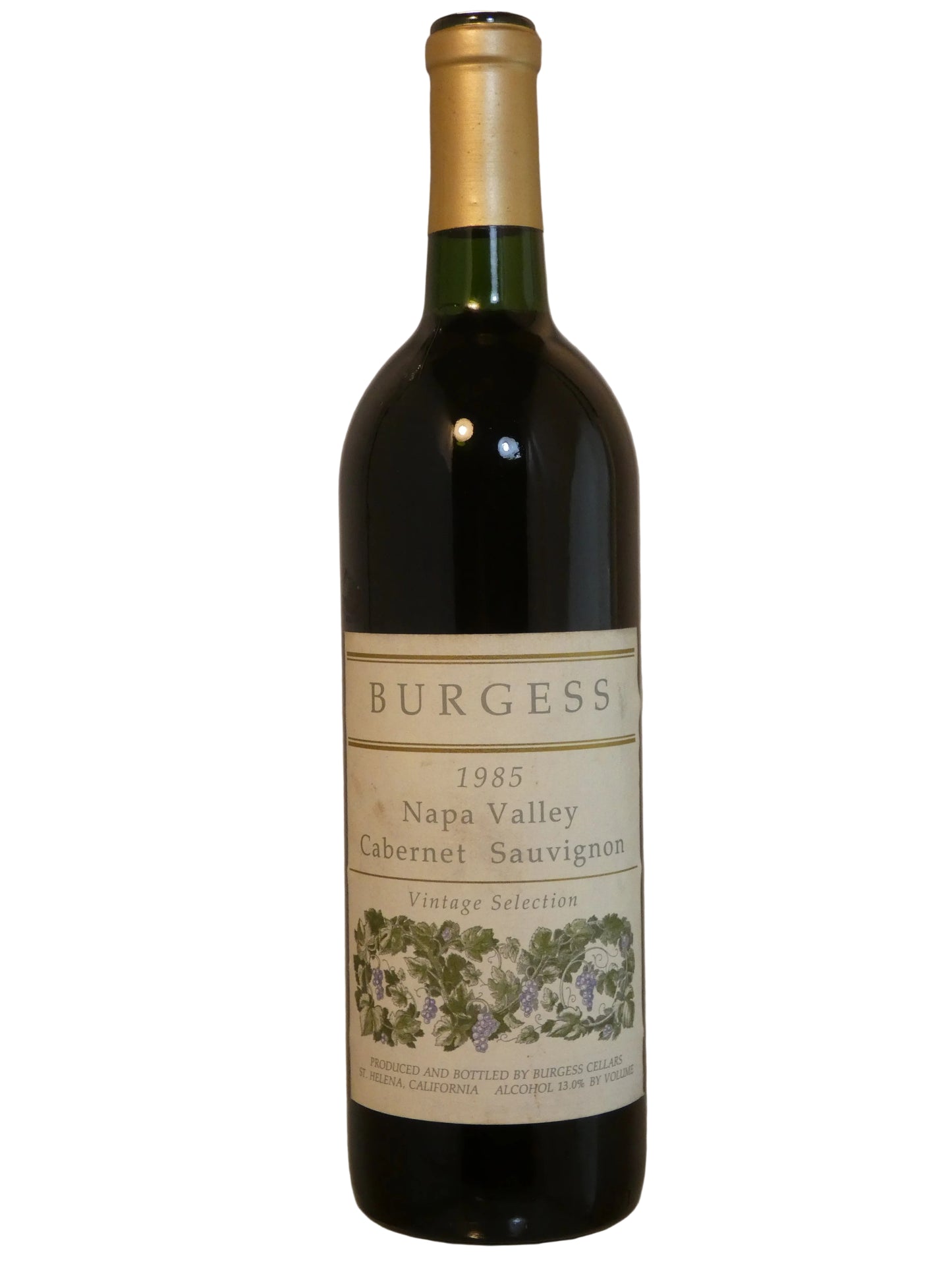 Burgess Napa Cabernet Sauvignon (Foil Cut Off)- 1985 (750ml)