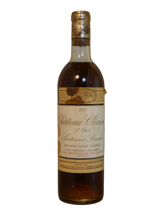 Climens (Corroded Cap, Very High Shoulder Fill) - 1971 (750ml)