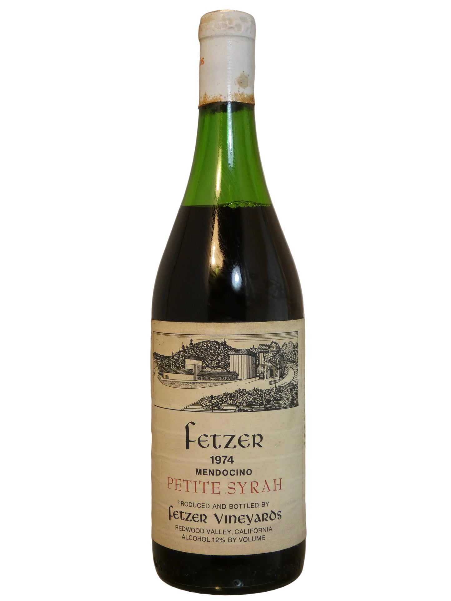 Fetzer Petite Syrah -1974 (Top Shoulder Fill) (750ml)