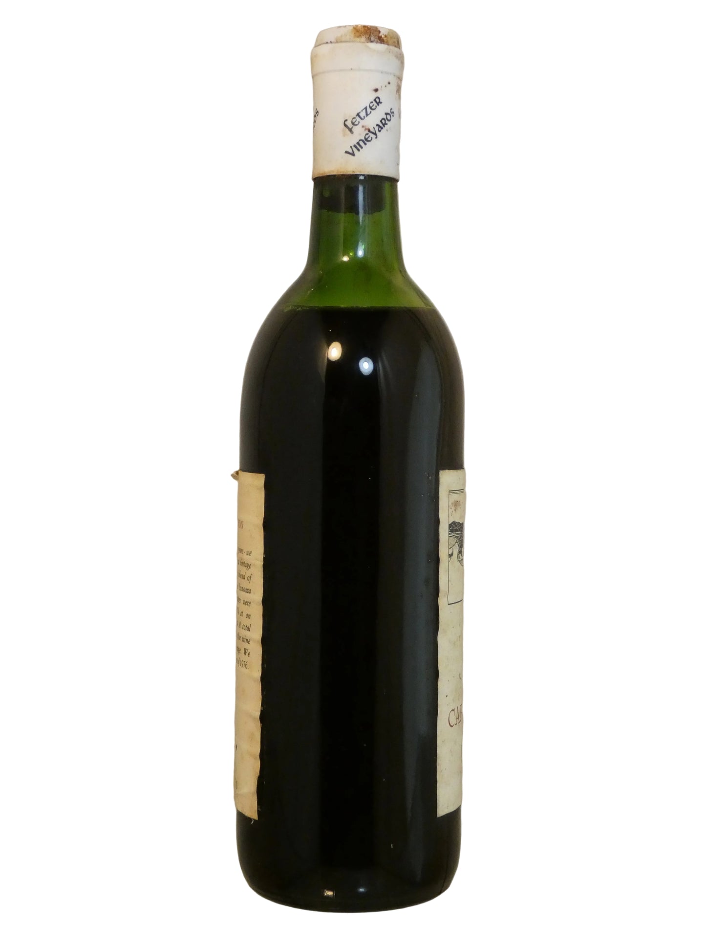 Fetzer Sonoma Cabernet Sauvignon -1974 (Top Shoulder Fill, light Foil Corrosion) (750ml)