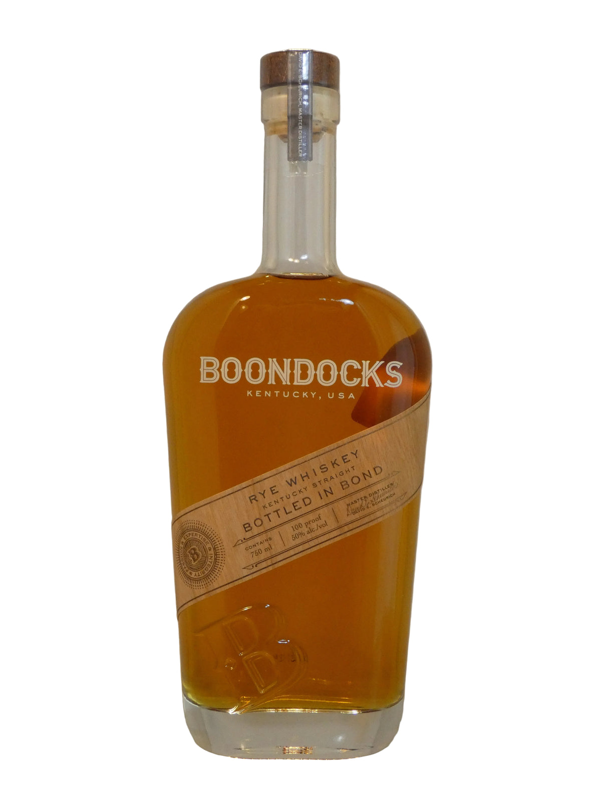 Boondocks Bottled in Bond Rye Whiskey  (750ml)