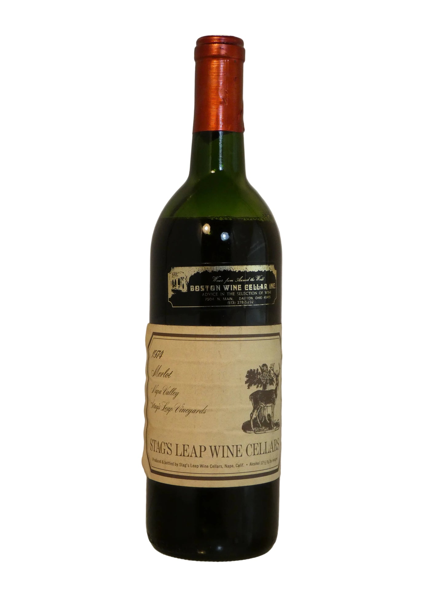 Stag's Leap Wine Cellars SLV Merlot  - 1974  (Low Mid-Shoulder) (750ml)