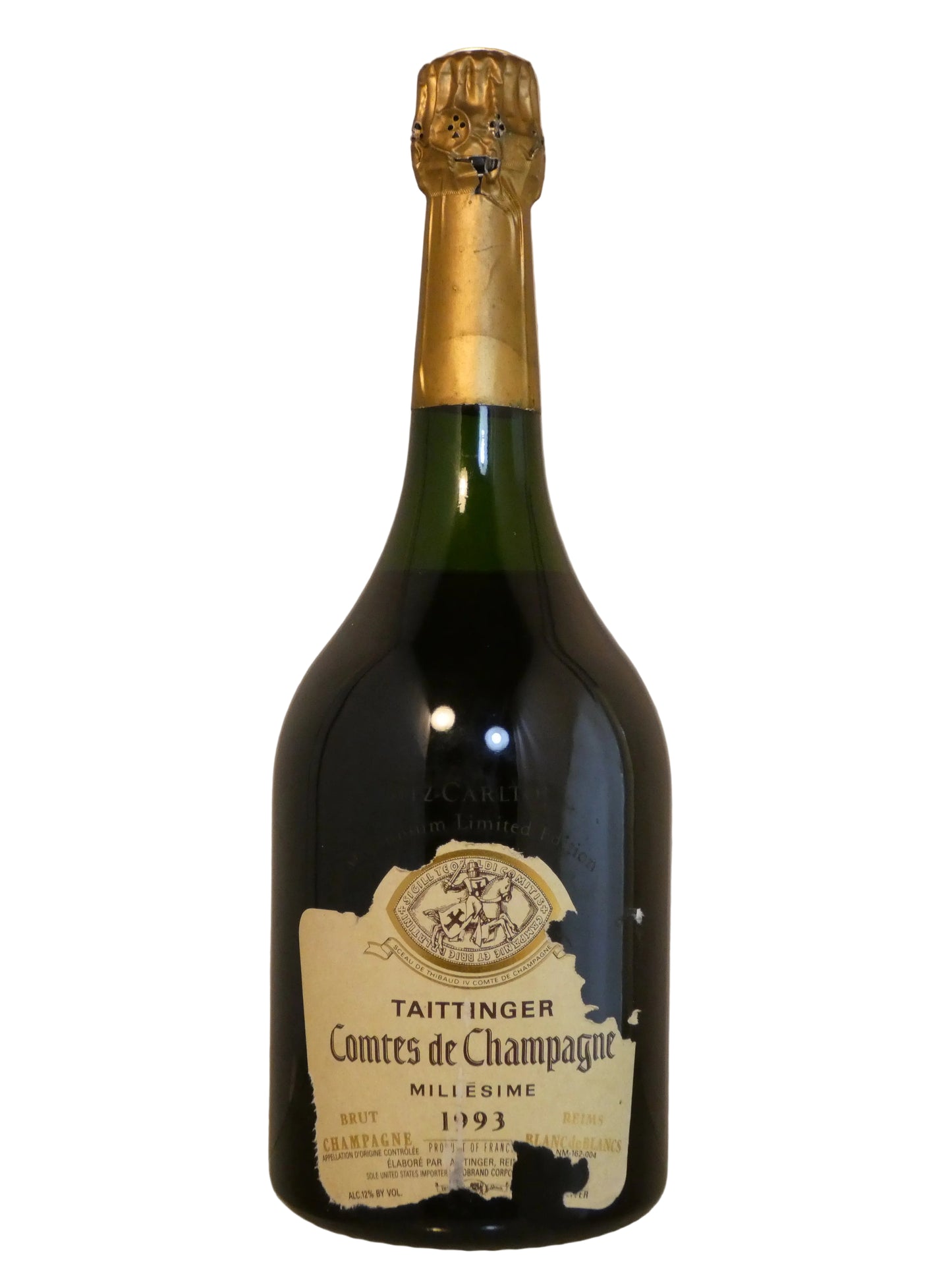 Taittinger Comtes de Champagne Damaged Label/ High Shoulder - 1993 (1.5L)