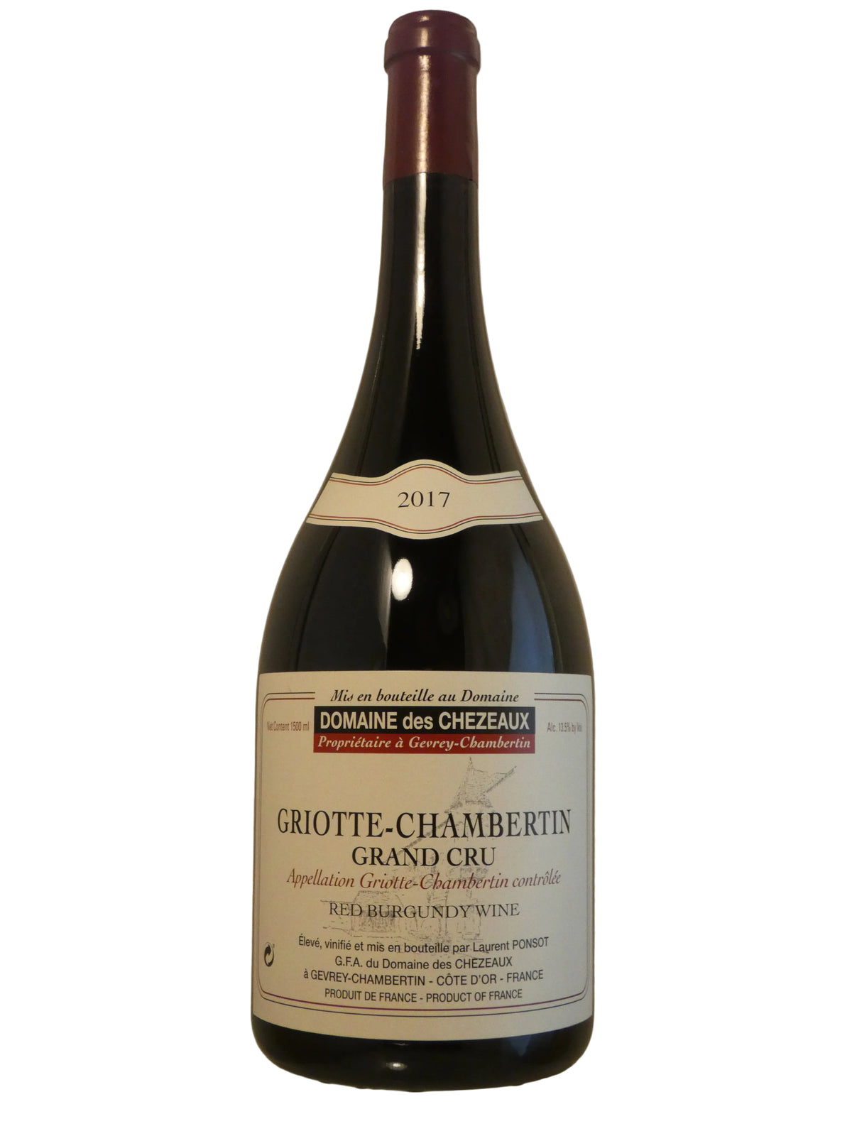 Domaine des Chezeaux Griotte-Chambertin Grand Cru  (Ponsot) - 2017 (1.5 L)