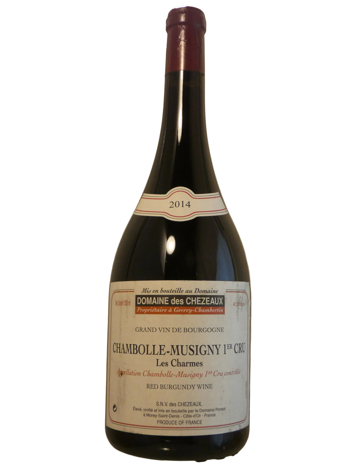 Domaine des Chezeaux Chambolle 1er Les Charmes (Ponsot) - 2014 (1.5L)