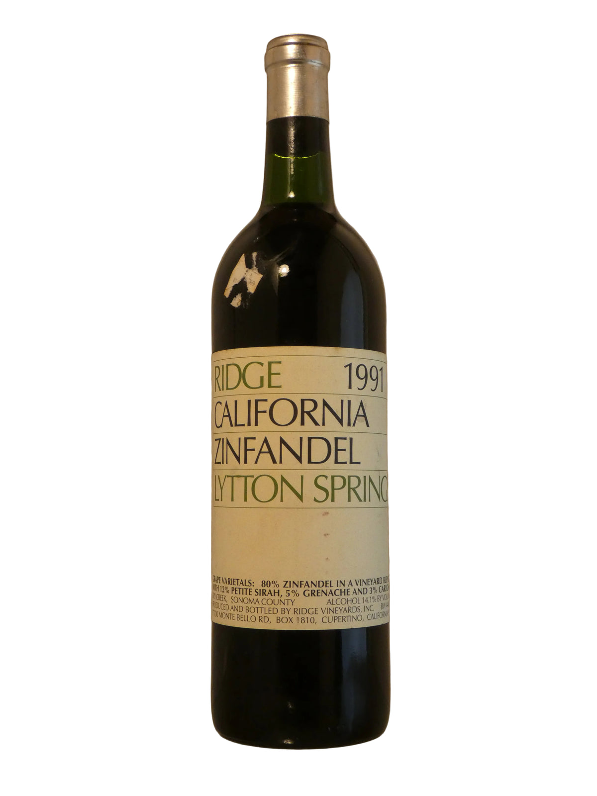 Ridge Vineyards Lytton Springs Zinfandel - 1991 (750ml)