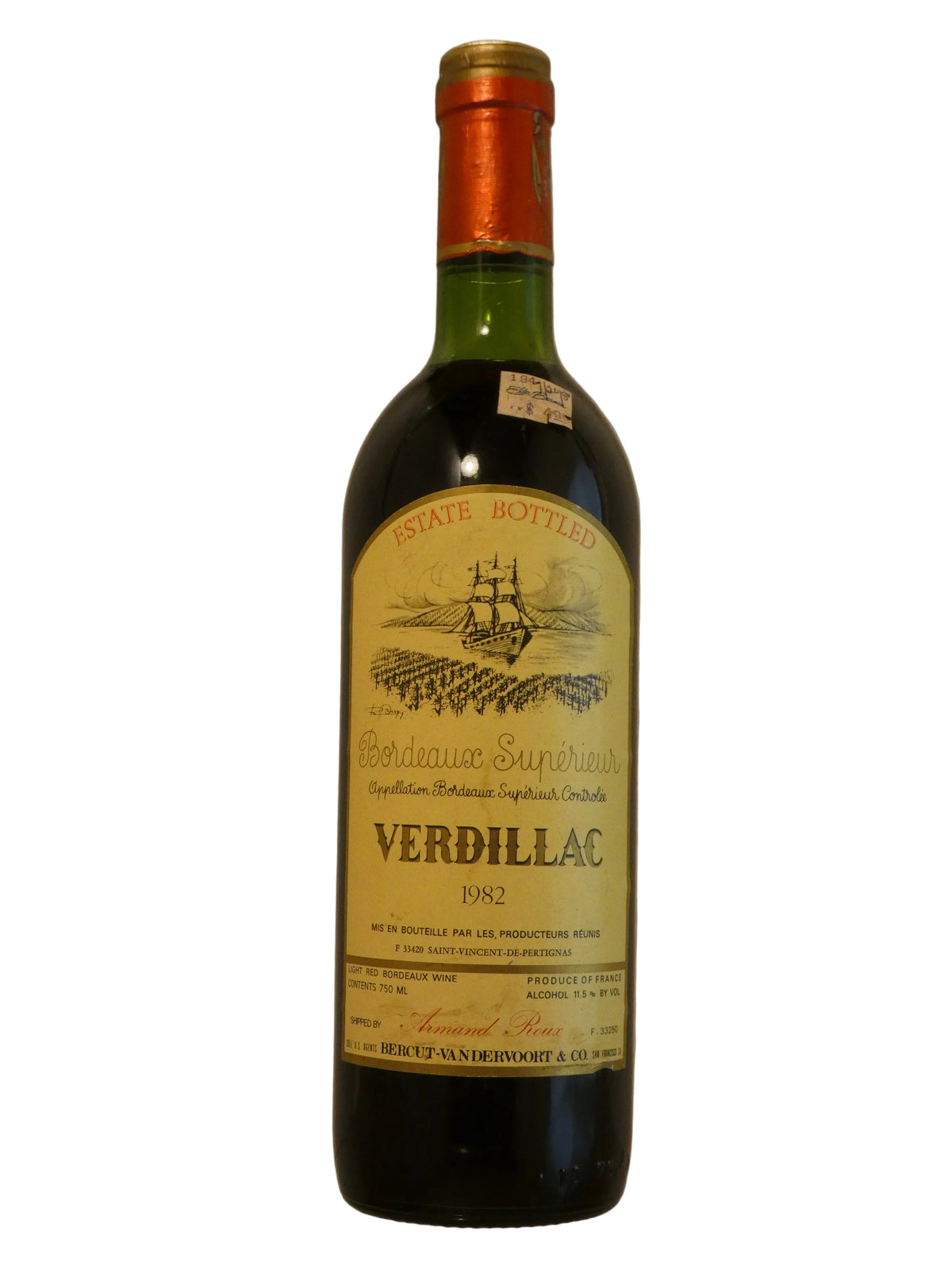 Armand Roux Verdillac Rouge  - 1982 (750ml)