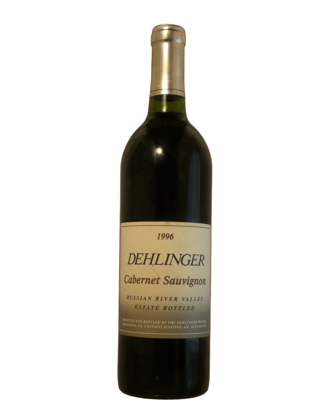 Dehlinger Estate Bottled Cabernet Sauvignon - 1996 (750ml)