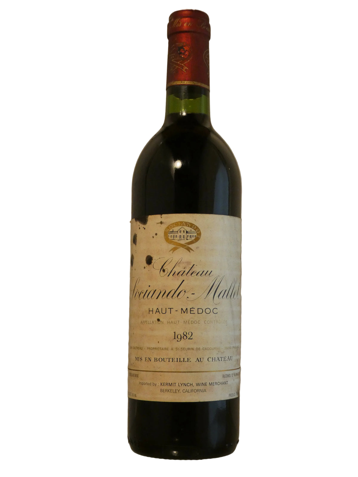 Sociando-Mallet (stained label)- 1982 (750ml)