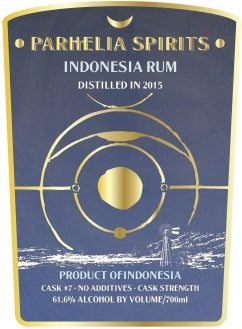 Parhelia Cask #7 Indonesia 9 year Rum 61.1% - 2015 (700ml)