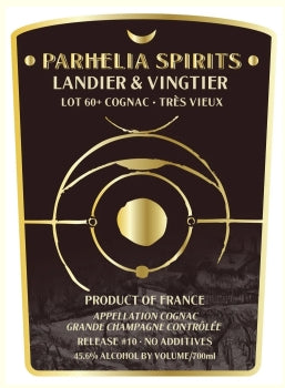 Parhelia Cask #10 Landier & Vingtier Lot 60+ Cognac Grande Champagne 45.6% - (700ml)