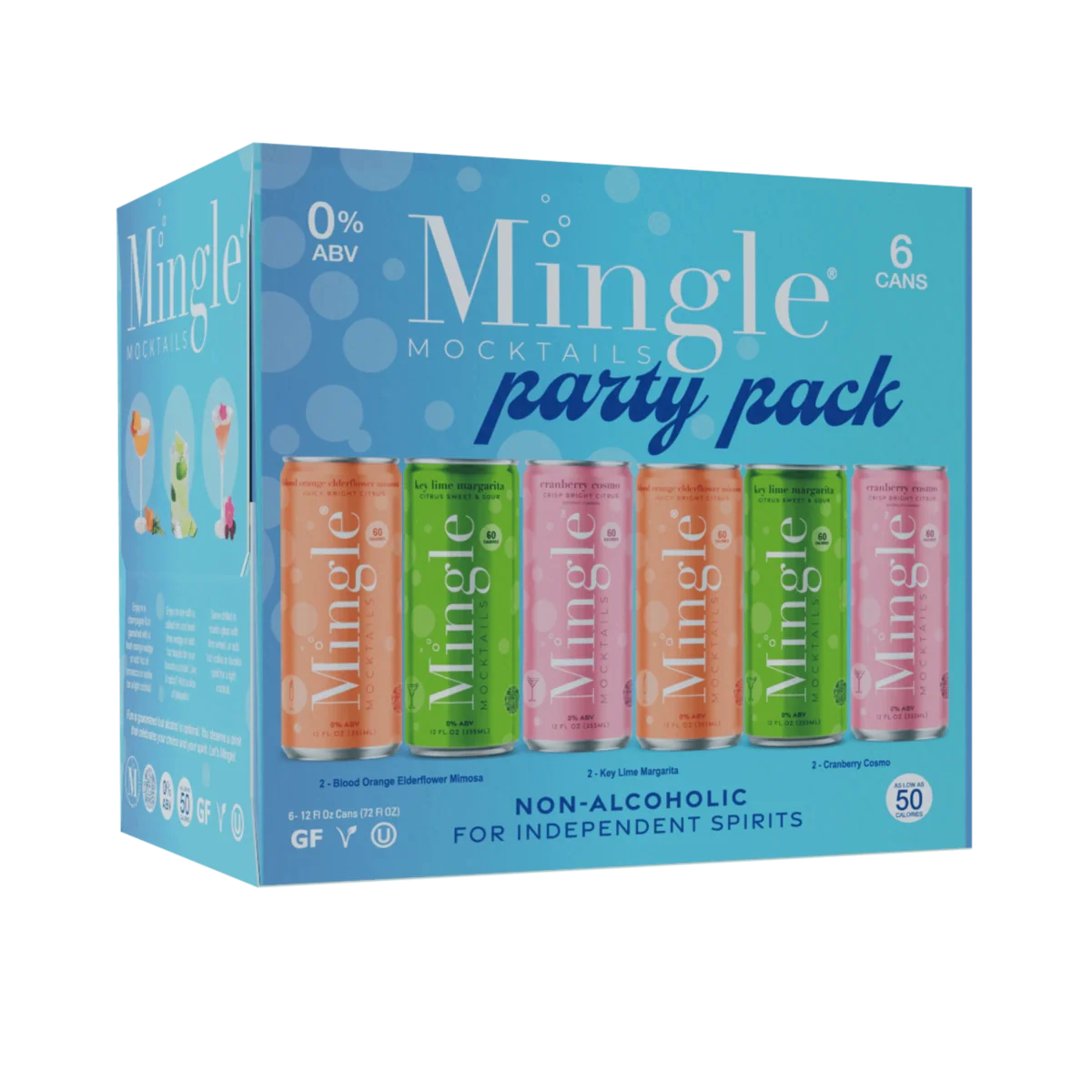 Mingle Mocktails Mingle Mocktails Party Variety Pack (12oz-6pack)