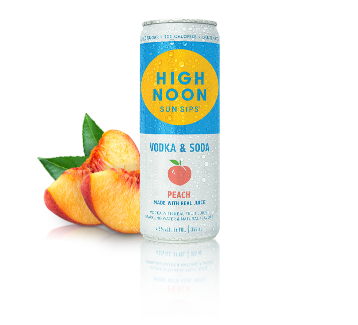 High Noon Peach Resealable Seltzer (700ml)