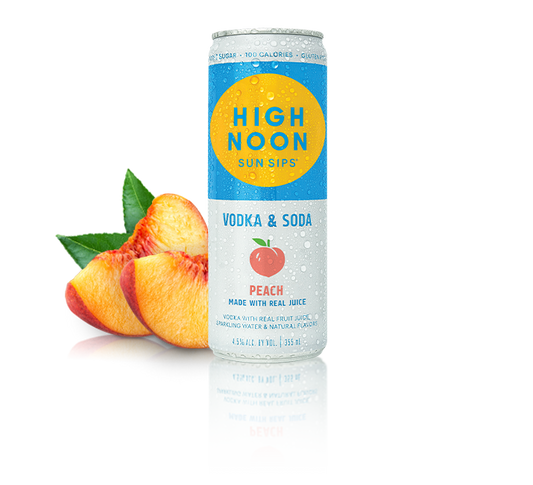 High Noon Peach Resealable Seltzer (700ml)