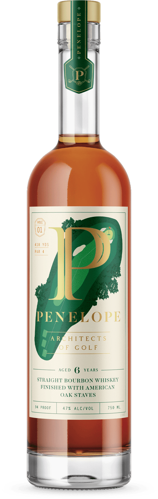 Penelope Architect of Golf 'Hole 1'6-Year Bourbon - (750ml)