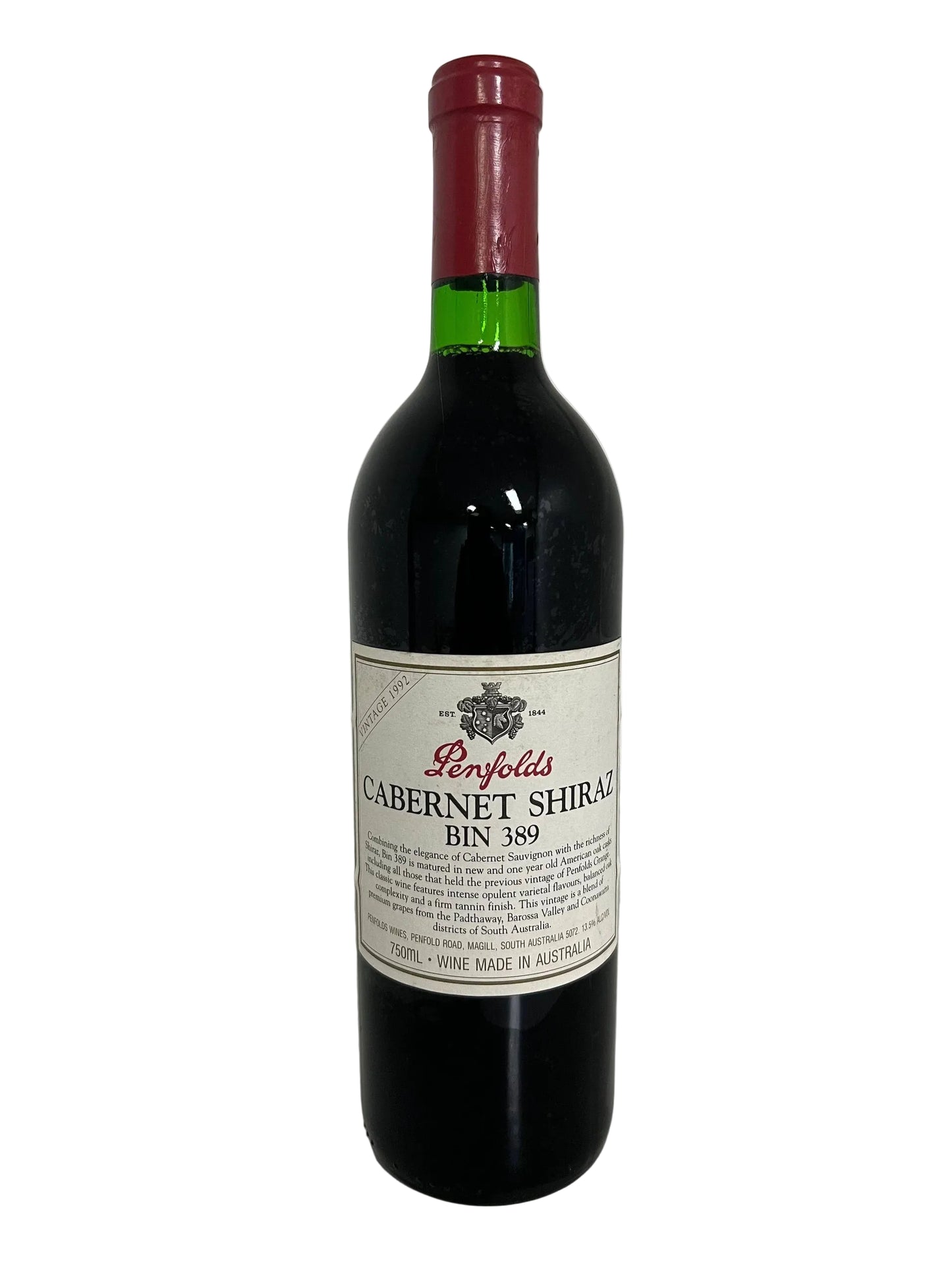 Penfolds Bin 389 Cabernet - Shiraz - 1992 (750ml)