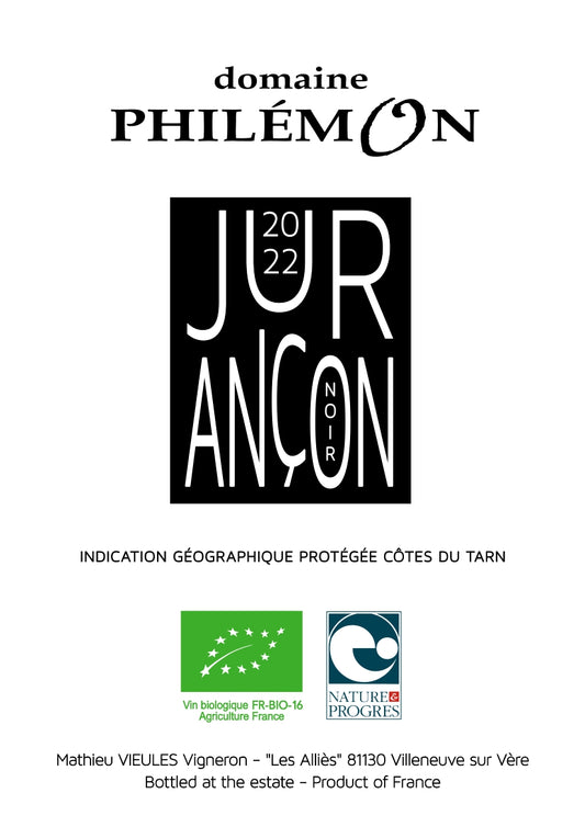 Domaine Philemon Gaillac Rouge Jurancon Noir - 2020 (750ml)