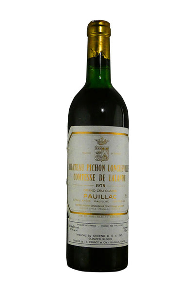 Pichon-Longueville Comtesse de Lalande - 1978 (750ml) – Cellar.com