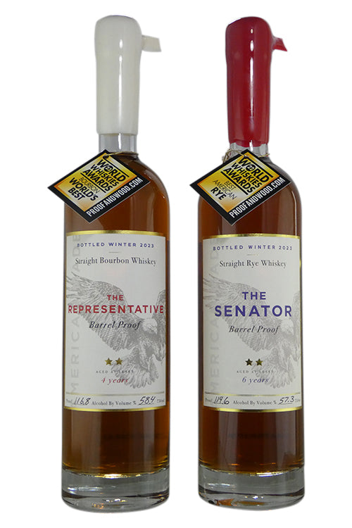 Proof and Wood Vote Whiskey 2 Pack - Senator and Representative (750ml)