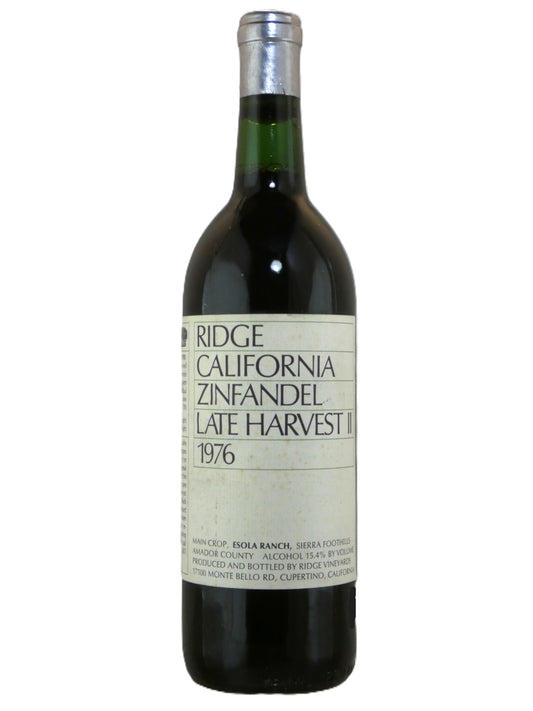 Ridge Vineyards Late Harvest II Zinfandel - 1976 (750ml)
