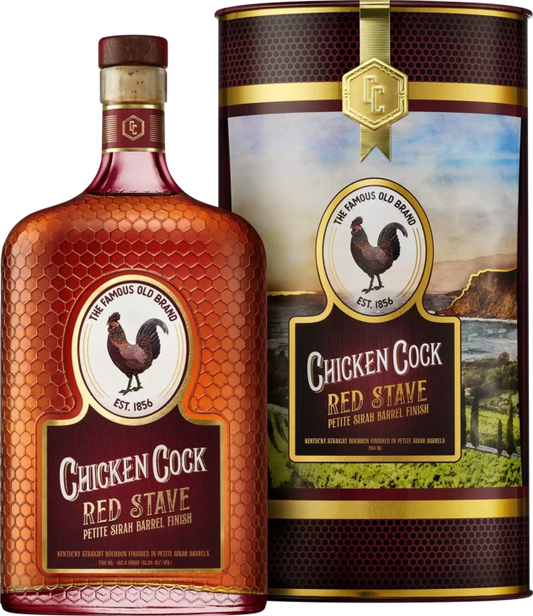 Chicken Cock Red Stave Kentucky Straight Bourbon Whiskey (750ml)
