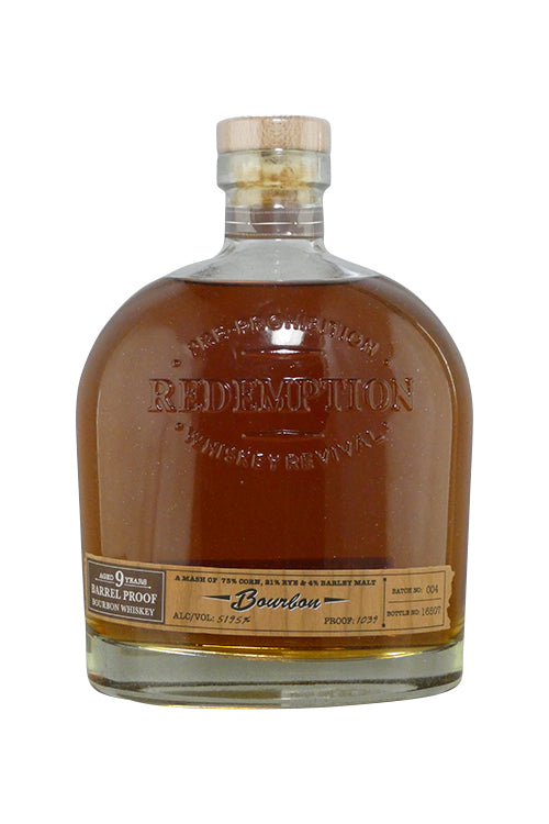 Redemption Pre Prohibition Whiskey Revival Barrel Proof Bourbon Whiskey 9 Year (750ml)