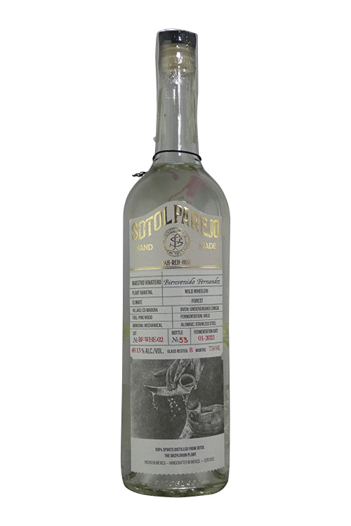 Sotol Parejo Bienvenido Fernandez Wild Wheeleri (750ml)