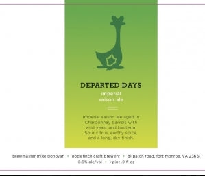 Oozlefinch Departed Days Farmhouse Saison (500ml)