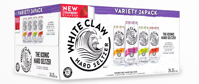 White Claw Variety Suitcase (12oz 24 Pack Cans)