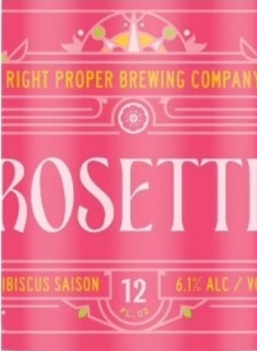 Right Proper Rosette Hibiscus Golden Ale(12oz Can 6 Pk)