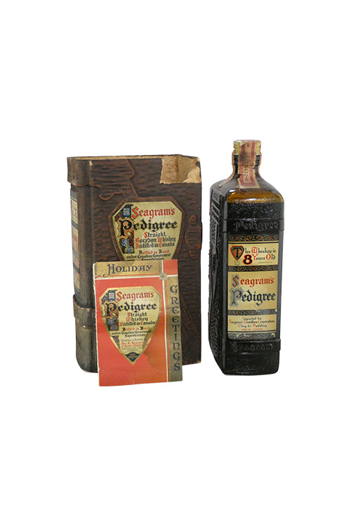 Seagram's Pedigree 8 Year 1929 Canadian Tax Stamp. Import NYC (750ml)