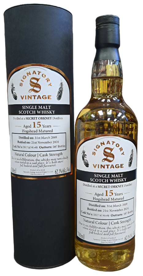 Signatory Secret Orkney Cask Strength 2009  15-year (700ml)