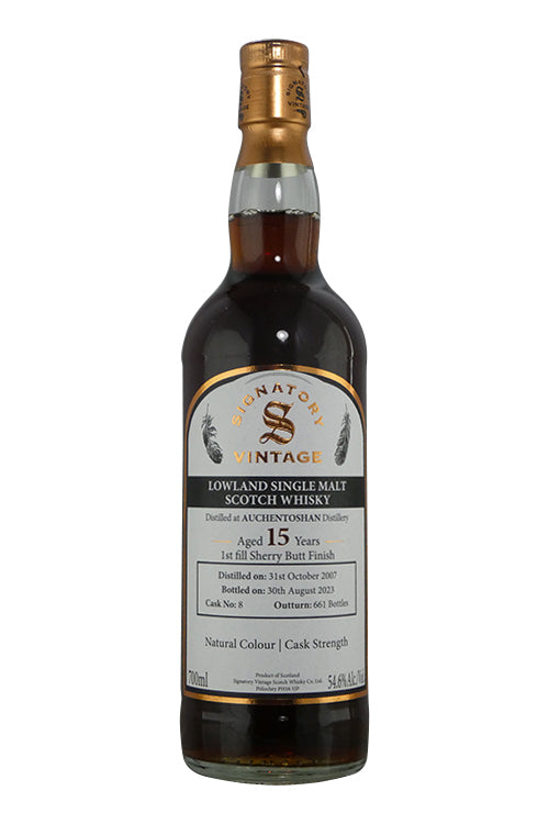 Signatory 'Cask Strength Collection' Single Cask Auchentoshan 2007 15 year old  (700ml)