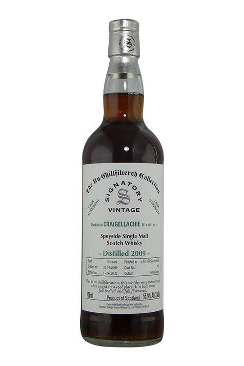 Signatory Cask Strenth Craigellachie 2009 Sherry Finish #105 (700ml)