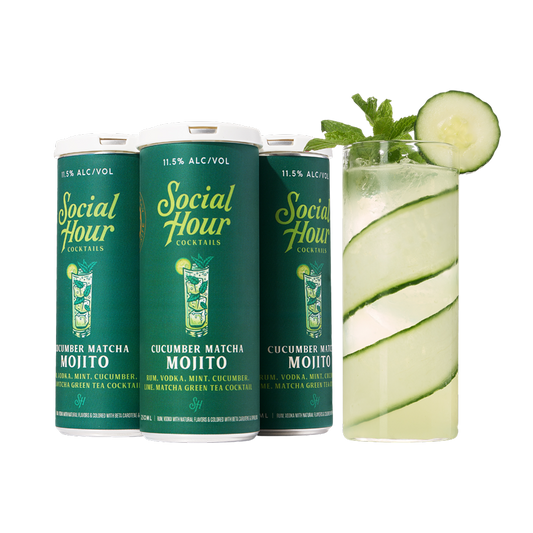 Social Hour Cocktails Cucumber Matcha Mojito250ml (4-pack cans)