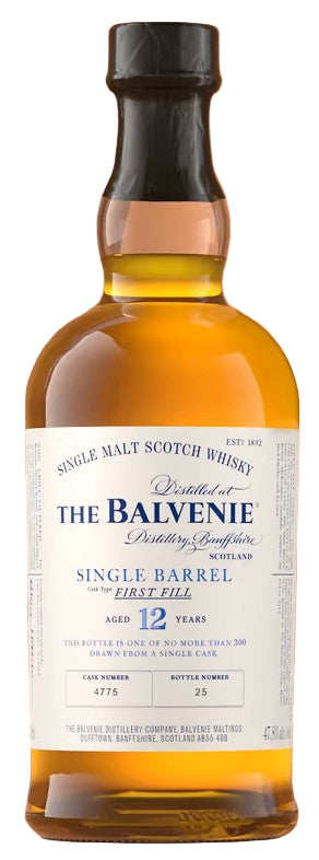 The Balvenie Single Barrel First Fill 12 Year Old Single Malt Scotch Whisky  (750ml)