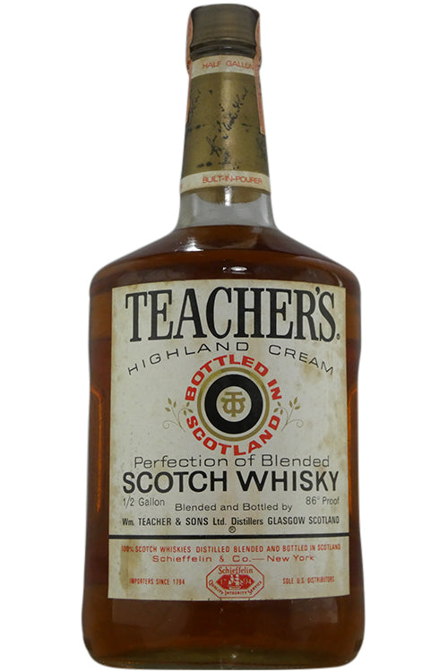 Teachers Highland Cream Blended Scotch Whiskey 1970's (1.75 mL)