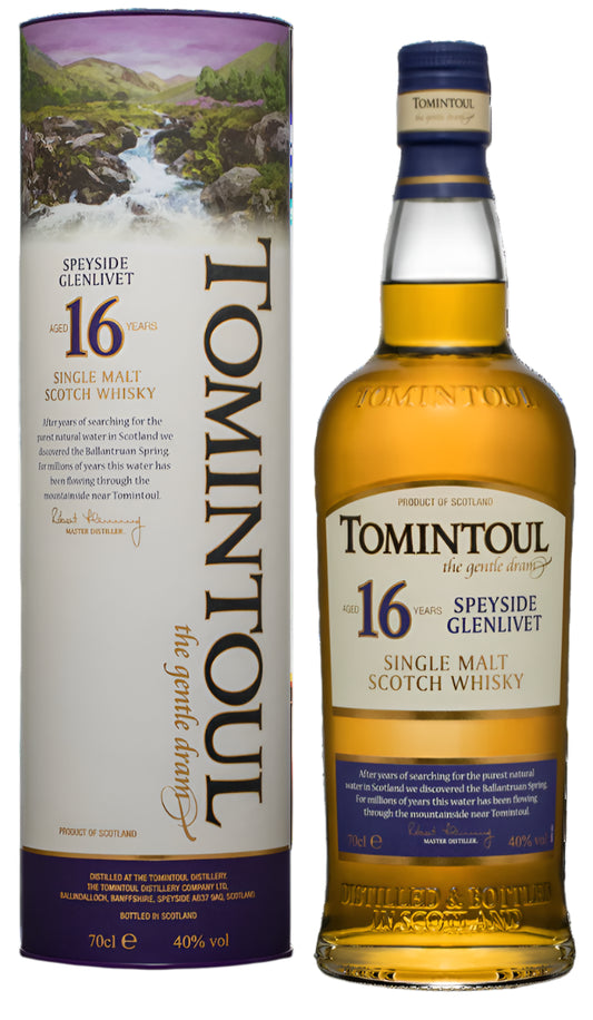 Tomintoul Speyside Glenlivet 16 years 40% (750ml)
