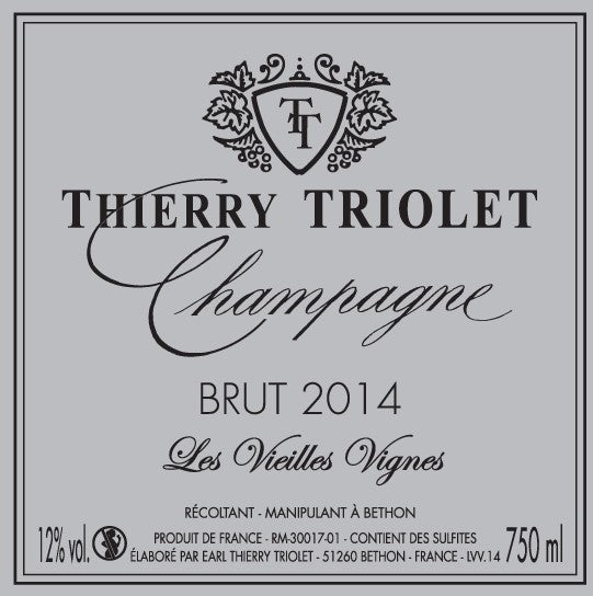 Champagne Thierry Triolet Vieilles Vignes Brut - 2019 (750ml)