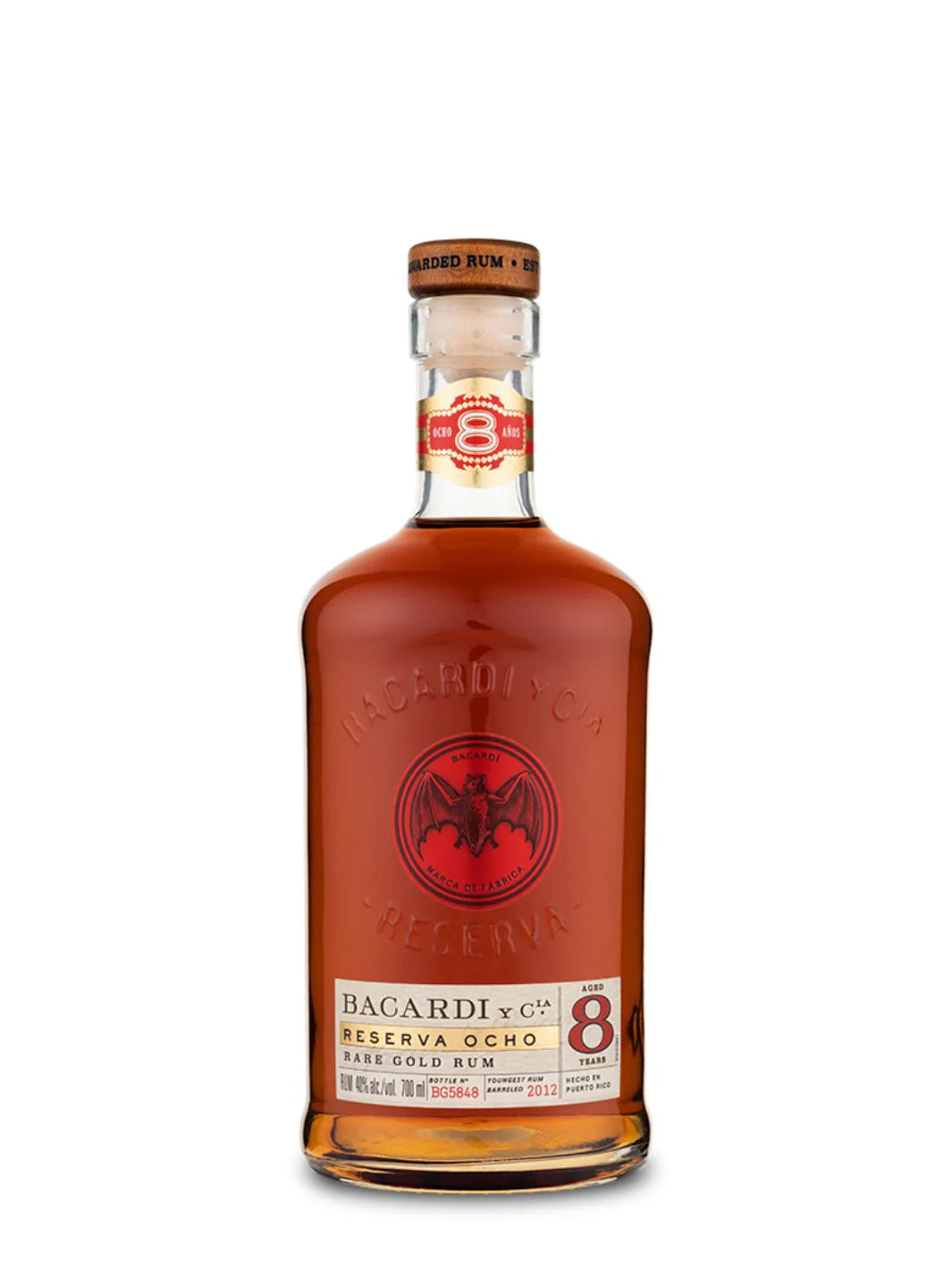 Bacardi Reserva Ocho 8 Year Old Rare Gold Rum (750ml)