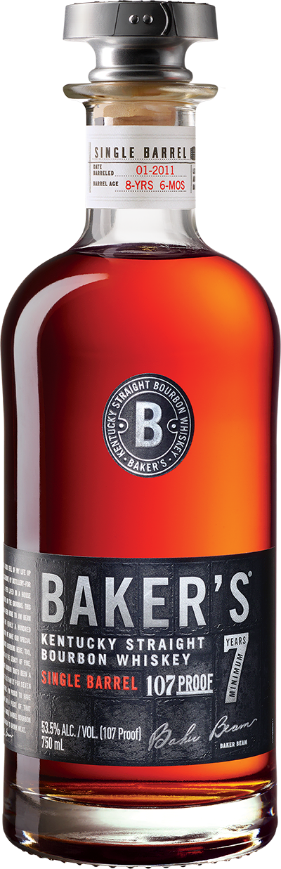 Bakers 7 Year Old 107 Proof Bourbon Old Label (750ml)